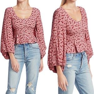 Staud Gisele Top, Blush Mushroom, size 0, NWT